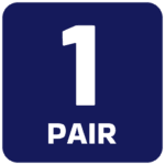 1 Pair - Blue