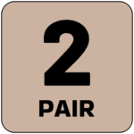 2 Pair - Skin