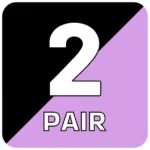 2 Pair -Black & Purple